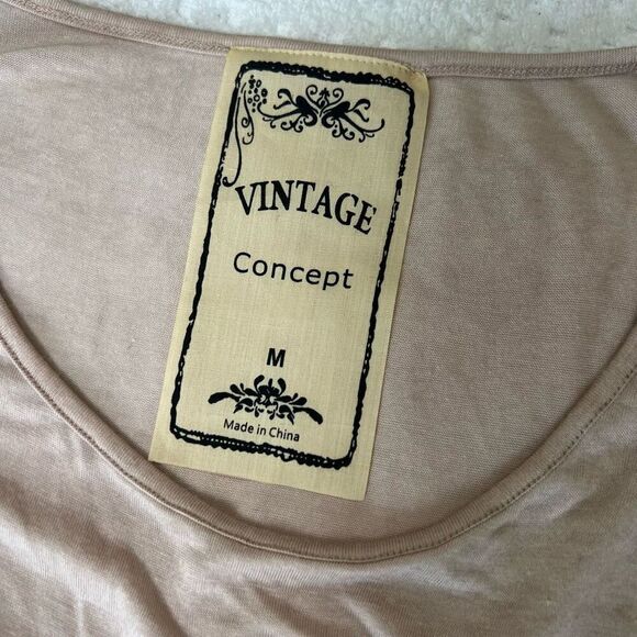 Vintage Concepts Gray Jersey Mini Dress with Lace - Picture 4 of 7